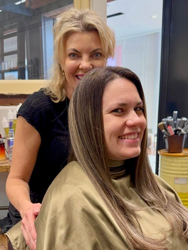 It’s about living our stories and enjoying every moment together. @sanctuaryfh #salon #hair #castletowers #together #smiles